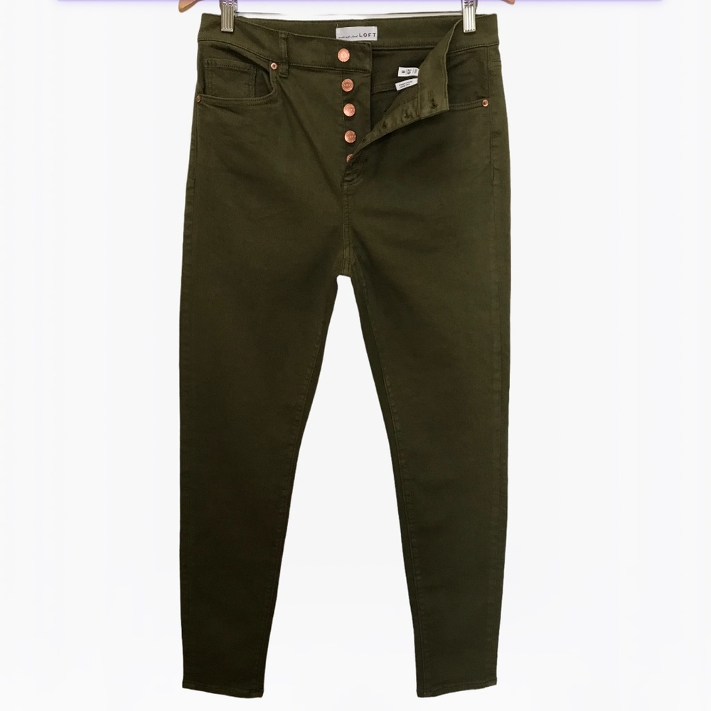LOFT High-Rise Button Fly Skinny Women’s Jeans - 29 - Picture 14 of 17
